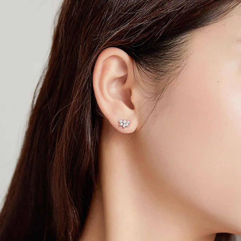 (Bild für) Pandora Style Blossoms On Moshang Ohrclip - BSE476 - Ansicht 7