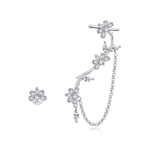 (Bild für) Pandora Style Blossoms On Moshang Ohrclip - BSE476