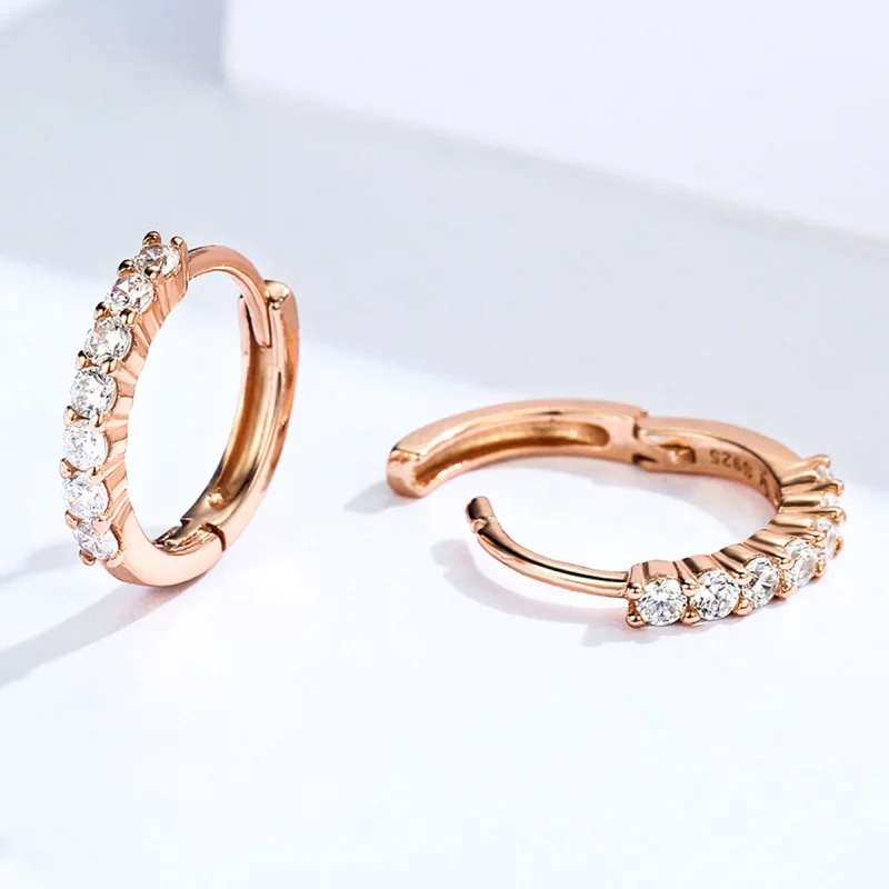(Bild für) Creolen „Declaration of Grace“ im Pandora-Stil aus Roségold - SCE351-C - Ansicht 5