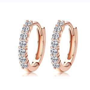(Bild für) Creolen „Declaration of Grace“ im Pandora-Stil aus Roségold - SCE351-C