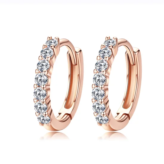 (Bild für) Creolen „Declaration of Grace“ im Pandora-Stil aus Roségold - SCE351-C