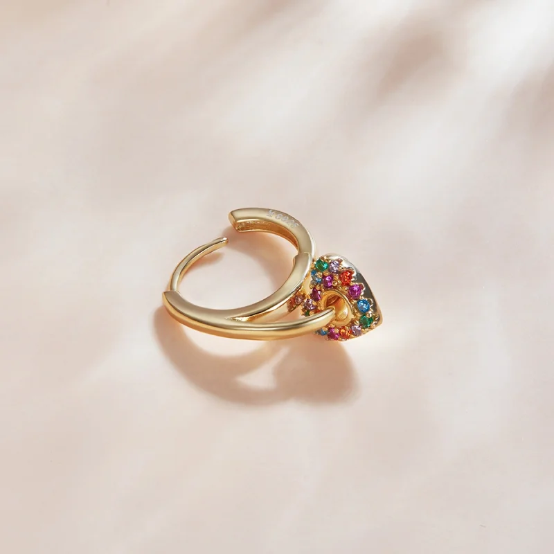(Bild für) Creolen „Geheimnisvolle Spanien-Liebe“ im Pandora-Stil mit 18-Karat-Vergoldung - - Ansicht 2