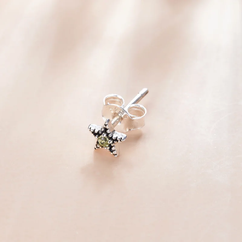 (Bild für) Einzelne Starmount-Ohrstecker im Pandora-Stil aus Silber - SCE1066 - Ansicht 2