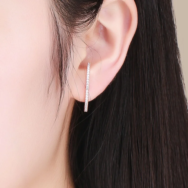 (Bild für) Elegante Radians-Creolen im Pandora-Stil in Roségold - SCE548 - Ansicht 8