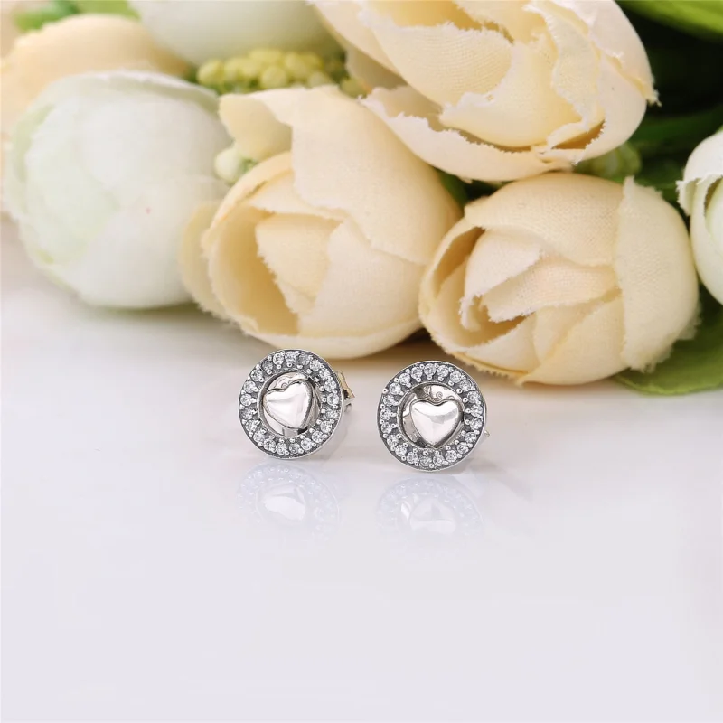 (Bild für) Forever PANDORA Hearts Ohrringe, klare CZ - 297709CZ - Ansicht 2
