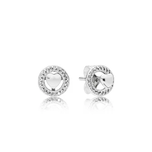 (Bild für) Forever PANDORA Hearts Ohrringe, klare CZ - 297709CZ