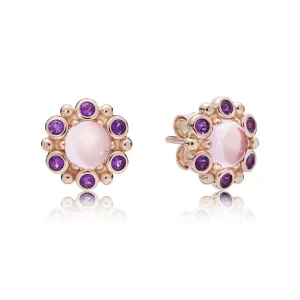 (Bild für) Heraldic Radiance Ohrringe, PANDORA Rose™ rosa und lila Kristalle - 287728NPM