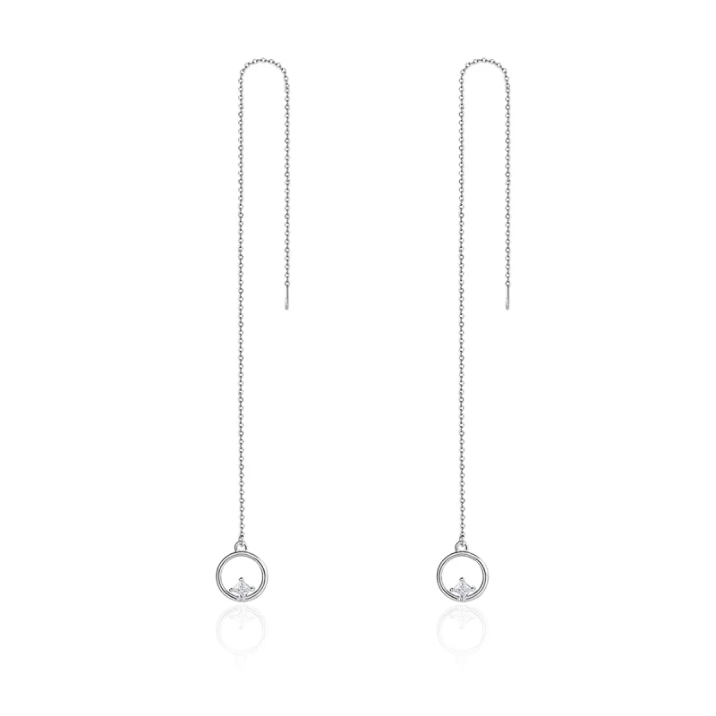 (Bild für) Hängende Ohrringe im Pandora-Stil aus Silber mit der Aufschrift „Always Loveful“. - SCE080