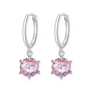 (Bild für) Ohrhänger aus Silber mit CZ im Pandora-Stil - SCE1020-PK