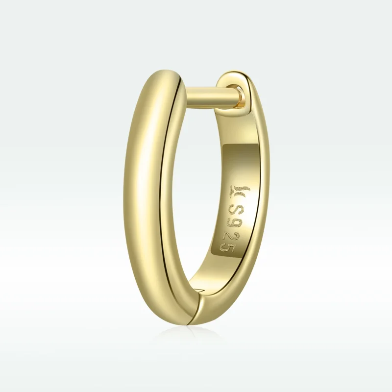 (Bild für) 18 Karat vergoldete Simplicity-Creolen im Pandora-Stil - SCE1093 - Ansicht 4