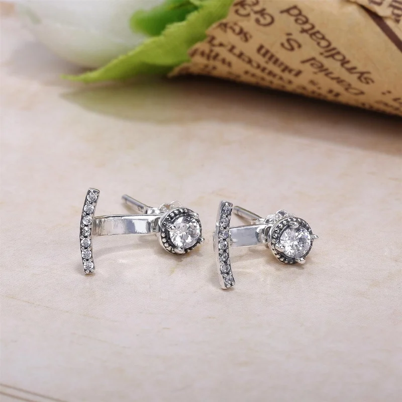 (Bild für) PANDORA Abstrakte Eleganz klare CZ-Ohrringe - 290743CZ - Ansicht 2