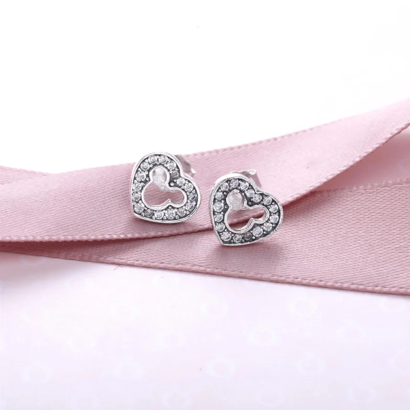 (Bild für) PANDORA Disney, Mickey Silhouette Ohrstecker - 290579CZ - Ansicht 2