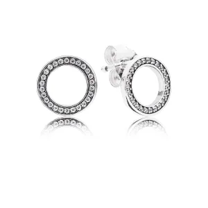 (Bild für) PANDORA Forever PANDORA mit klaren CZ-Ohrsteckern - 290585CZ