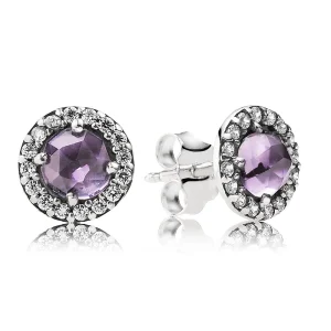 (Bild für) PANDORA Funkelnde Amethyst-Ohrstecker - 290548AM