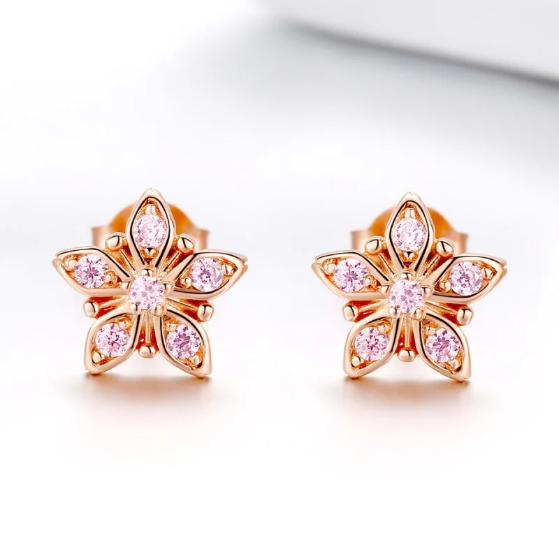 (Bild für) Pandora Gänseblümchen Ohrstecker Rose - BSE034 - Ansicht 3