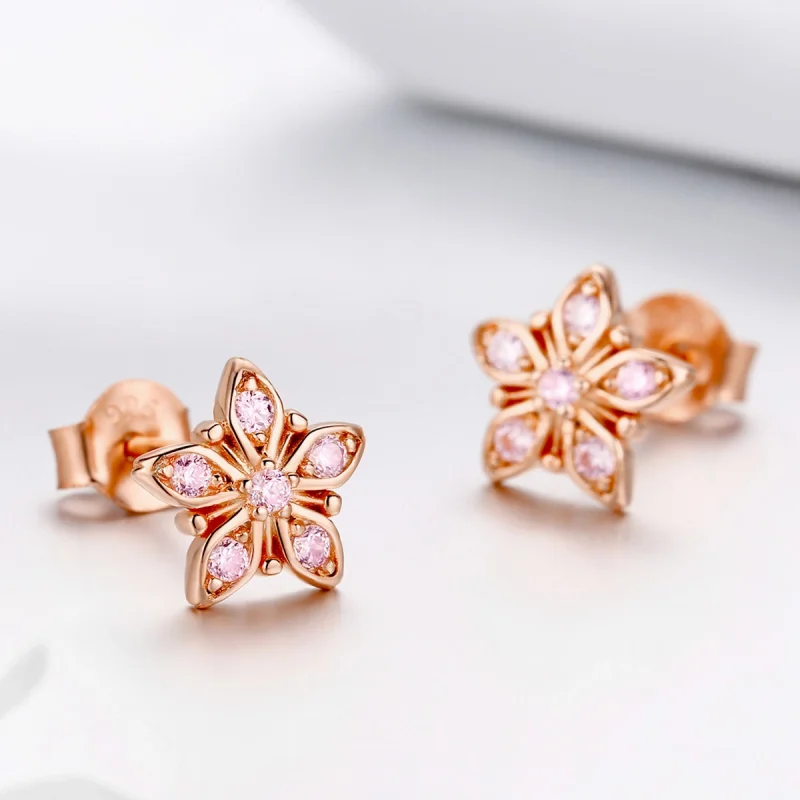 (Bild für) Pandora Gänseblümchen Ohrstecker Rose - BSE034 - Ansicht 4