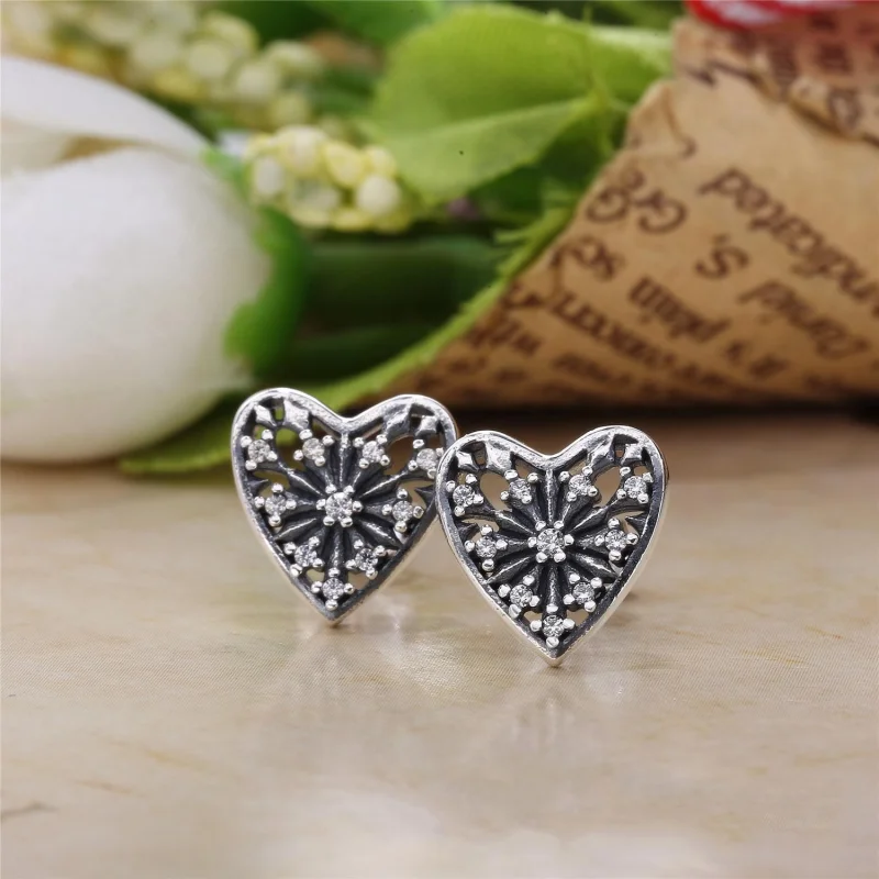 (Bild für) PANDORA Hearts of Winter Ohrstecker, klare CZ - 296368CZ - Ansicht 3