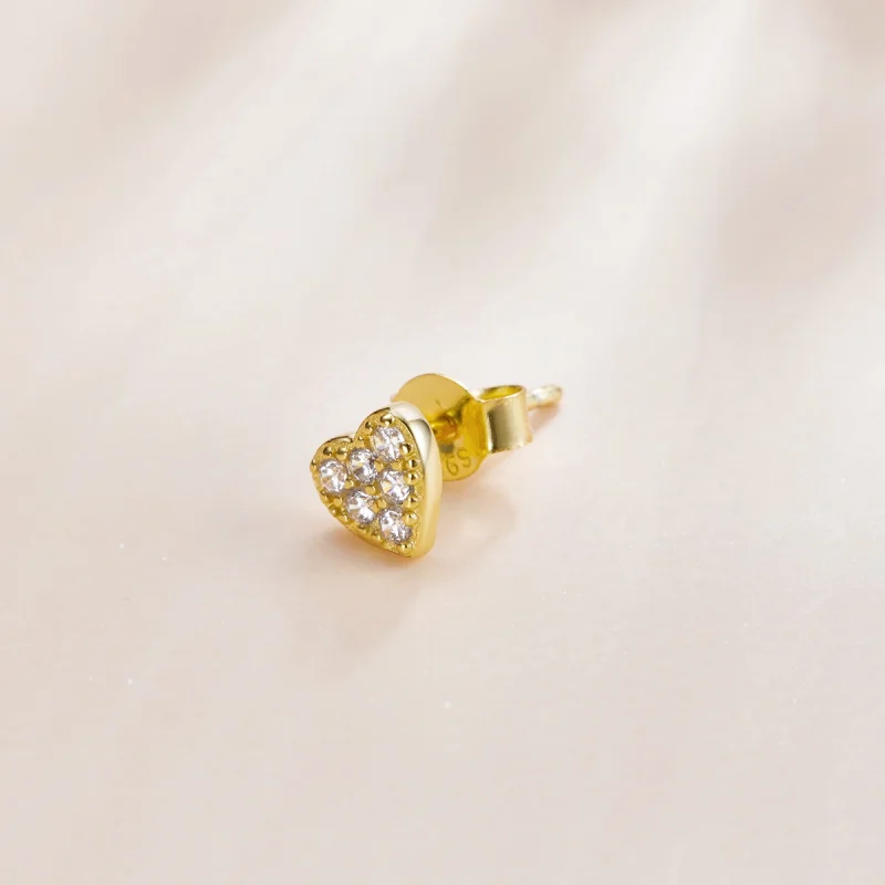 (Bild für) Pandora Herz Ohrringe Gold - SCE1056 - Ansicht 2