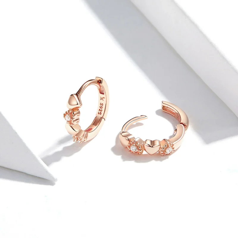 (Bild für) Pandora Herz Ohrringe Rosegold - SCE445-C - Ansicht 2