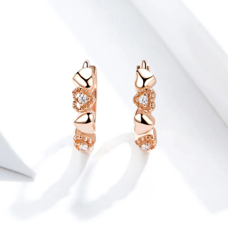 (Bild für) Pandora Herz Ohrringe Rosegold - SCE445-C - Ansicht 5