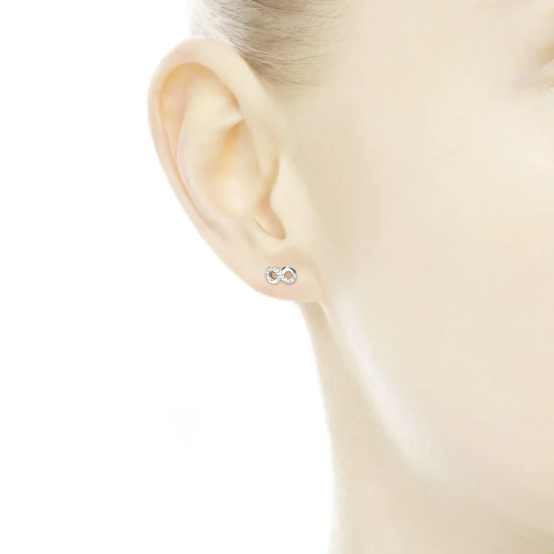 (Bild für) PANDORA Infinite Love Ohrstecker, klare CZ - 290695CZ - Ansicht 2