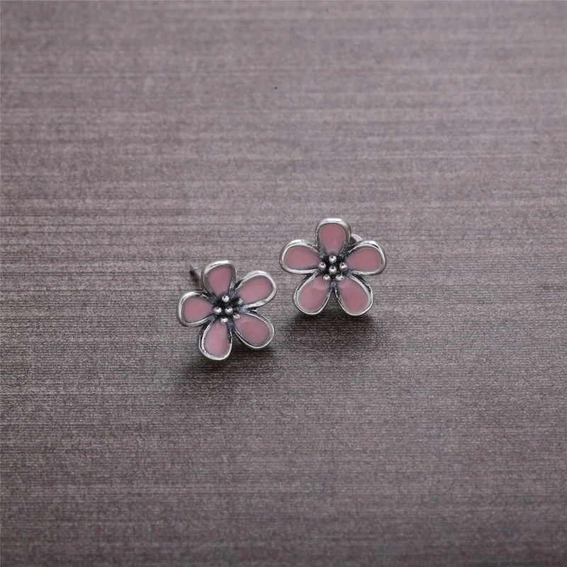 (Bild für) PANDORA Kirschblüten-Ohrstecker mit rosa Emaille - 290537EN40 - Ansicht 2