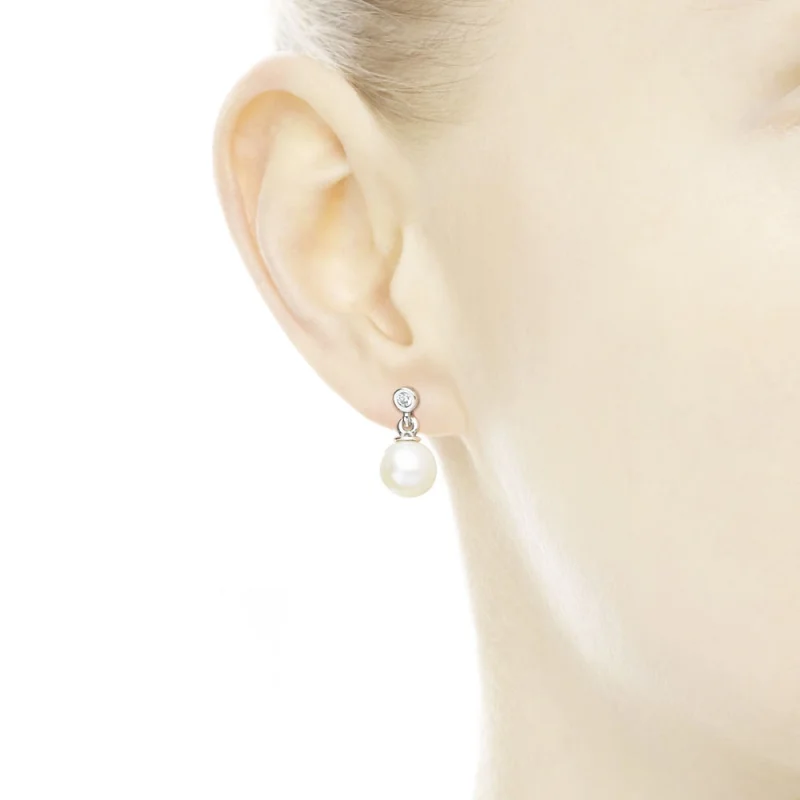 (Bild für) Pandora Ohrring Perle - 290694P - Ansicht 4
