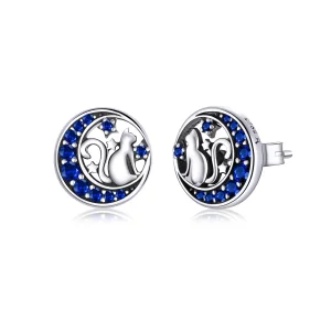 (Bild für) Pandora Ohrringe Silber Blau - SCE880