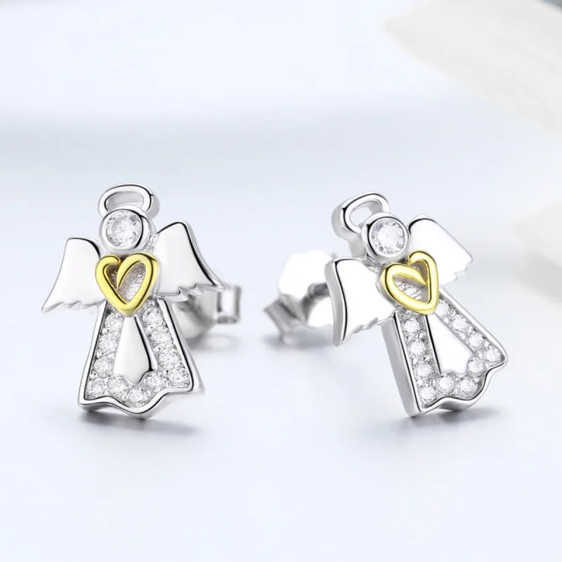 (Bild für) Pandora Ohrringe Silber Gold - SCE476 - Ansicht 4
