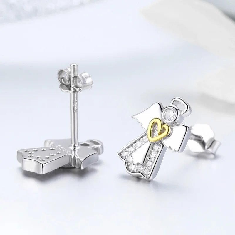 (Bild für) Pandora Ohrringe Silber Gold - SCE476 - Ansicht 5