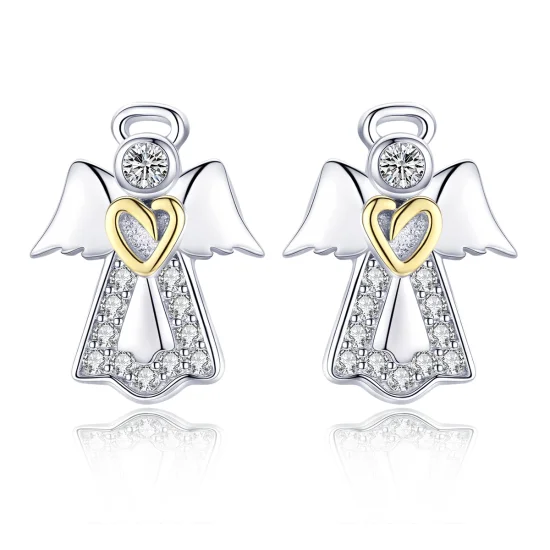 (Bild für) Pandora Ohrringe Silber Gold - SCE476