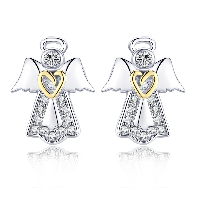 (Bild für) Pandora Ohrringe Silber Gold - SCE476
