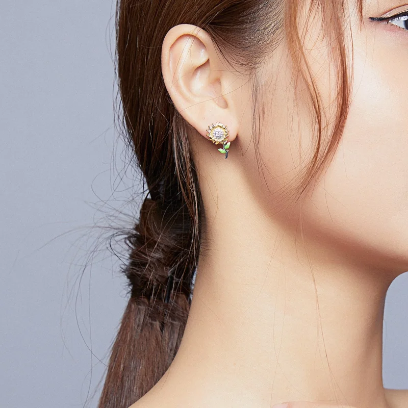 (Bild für) Pandora Ohrstecker Bicolor - SCE919 - Ansicht 7