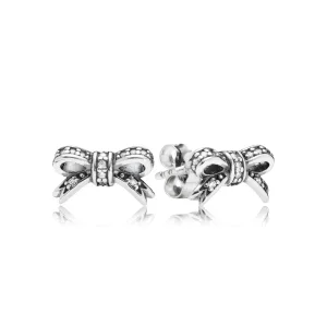 (Bild für) PANDORA Ohrstecker mit zarter Schleife - 290555CZ