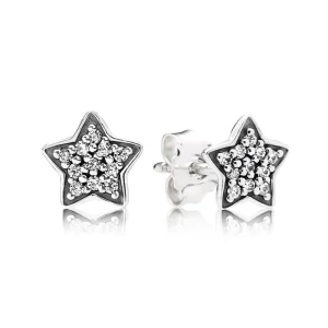(Bild für) PANDORA Pavé-Stern-Ohrstecker aus Silber - 290546CZ