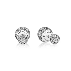(Bild für) PANDORA Pavé-Tropfen, klare CZ-Ohrstecker - 290737CZ