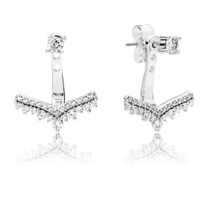 (Bild für) PANDORA Princess Wish Ohrringe, klare CZ - 297739CZ
