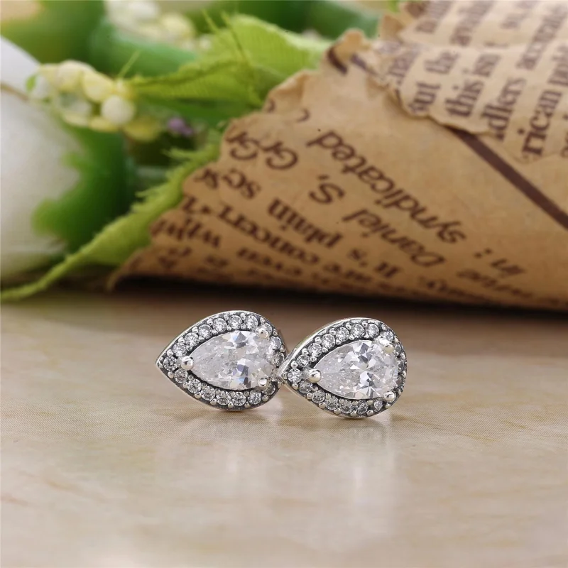 (Bild für) PANDORA Radiant Teardrops Clear CZ Ohrstecker - 296252CZ - Ansicht 2