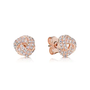 (Bild für) PANDORA Rose™ Funkelnde Liebesknoten-Ohrstecker mit klaren CZ - 280696CZ
