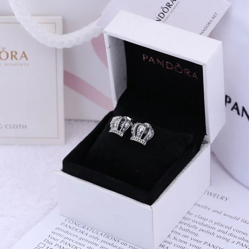 (Bild für) PANDORA Royal Crown, Ohrstecker mit klarem Cz - 290539CZ - Ansicht 2