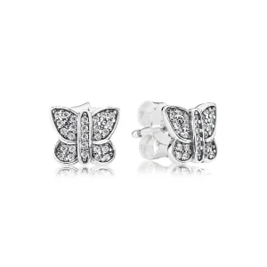 (Bild für) PANDORA Schmetterling Silber Ohrstecker - 290571cz