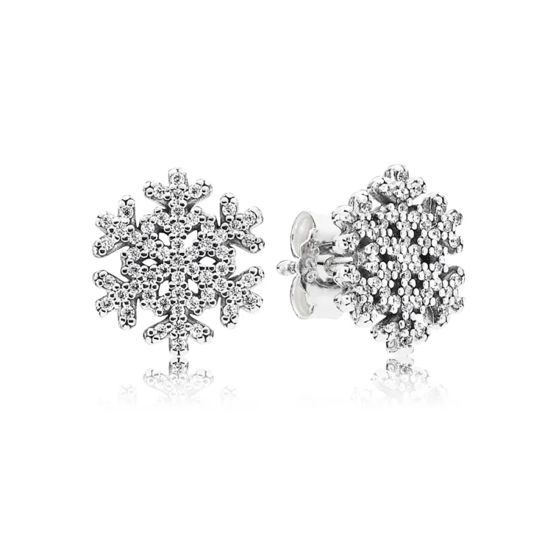 (Bild für) Pandora Schneeflocke Ohrringe - 290589CZ