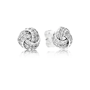 (Bild für) PANDORA Sparkling Love Knots Ohrstecker, klare CZ - 290696CZ