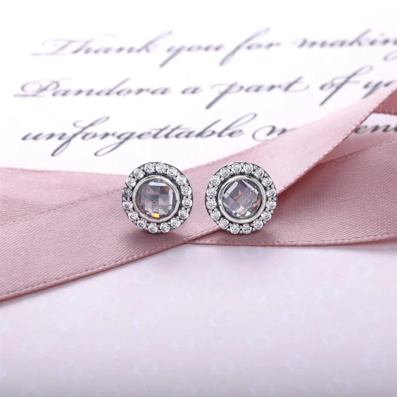 (Bild für) PANDORA Statement Pink Sparkling Ohrstecker - 290553PCZ - Ansicht 4