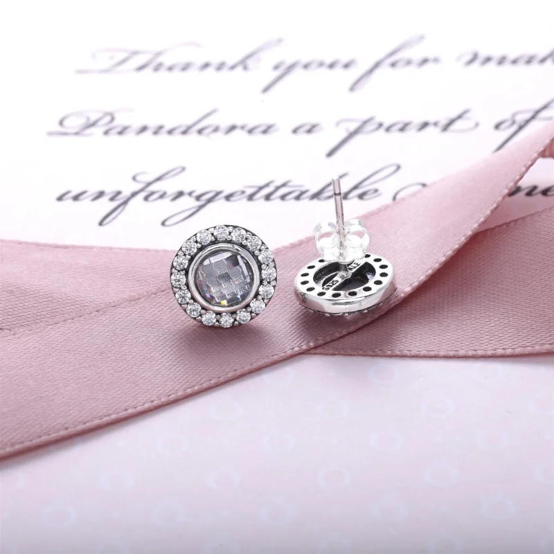 (Bild für) PANDORA Statement Pink Sparkling Ohrstecker - 290553PCZ - Ansicht 5