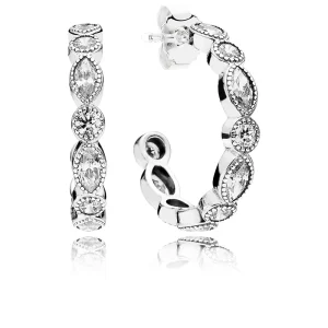 (Bild für) PANDORA verführerische Brillant-Marquise-Creolen mit klarem CZ - 290724CZ