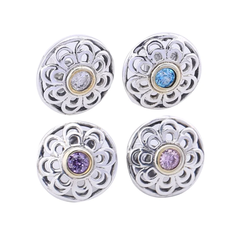 (Bild für) PANDORA Vintage Allure, synthetische grüne Spinell-Ohrstecker - 290542SSG - Ansicht 2