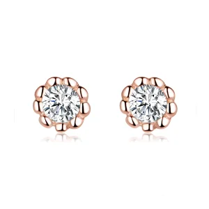 (Bild für) Roségold-Ohrstecker im Pandora-Stil mit sanftem Glanz - BSE219