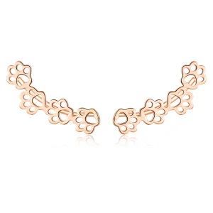 (Bild für) Roségoldene Paw Trail-Ohrstecker im Pandora-Stil - SCE430-C