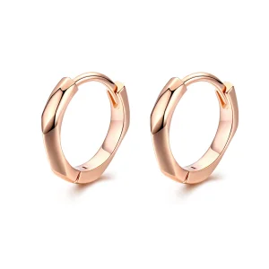 (Bild für) Schlichte Creolen im Pandora-Stil aus Roségold - BSE119